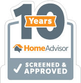10 Year Home Advisor Approved Badge