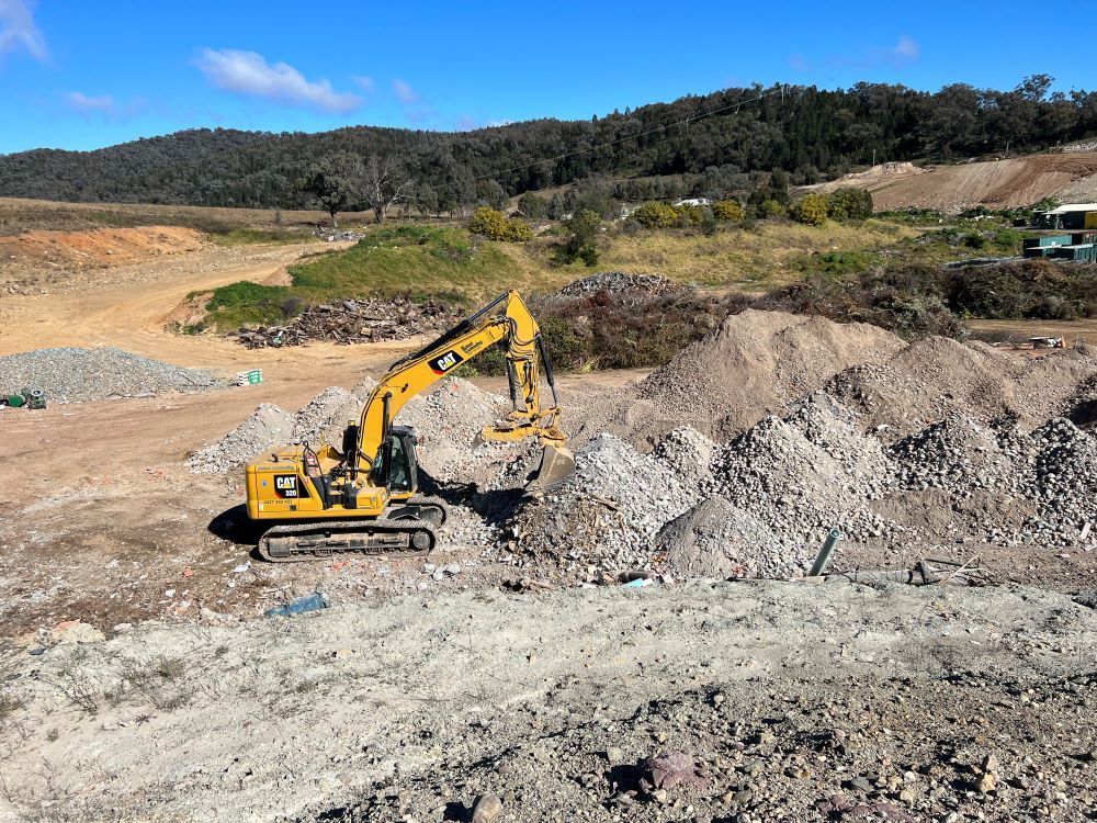 Excavator on-site