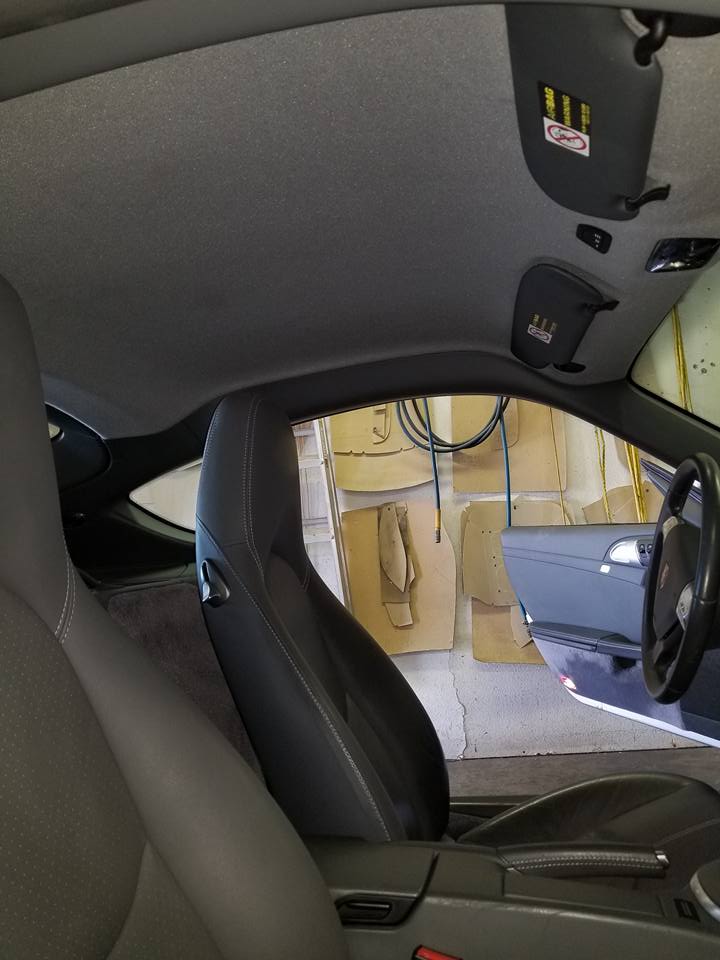 Car Upholstery — Photo of Car In Workshop In San Diego, CA