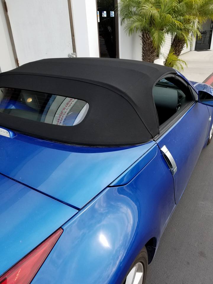 Auto Upholstery — Blue Convertible Car In San Diego, CA