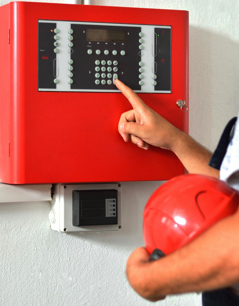 Engineer Checking the Fire Alarm System — Sonbert Security Systems Inc. — Winston Salem, North Carolina