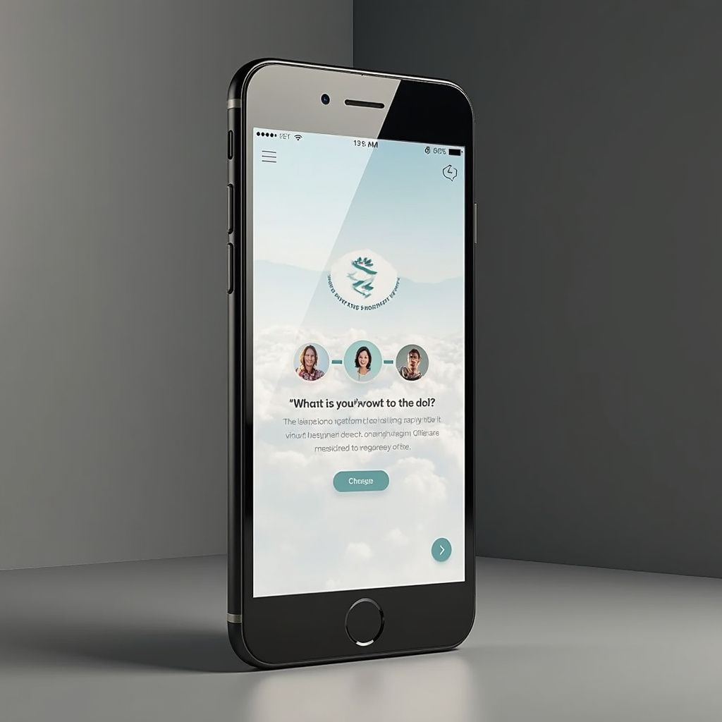 cell phone standing upright on its own