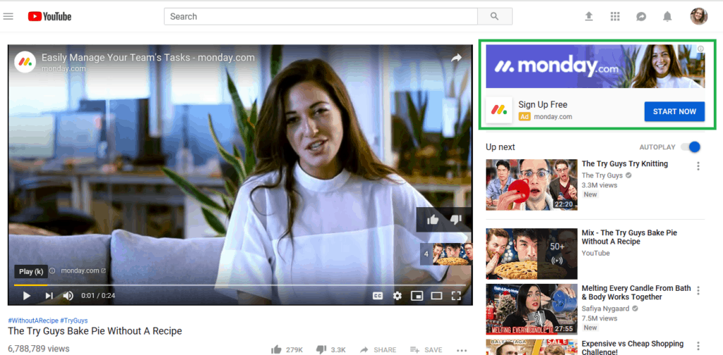skippable in-stream YouTube ads
