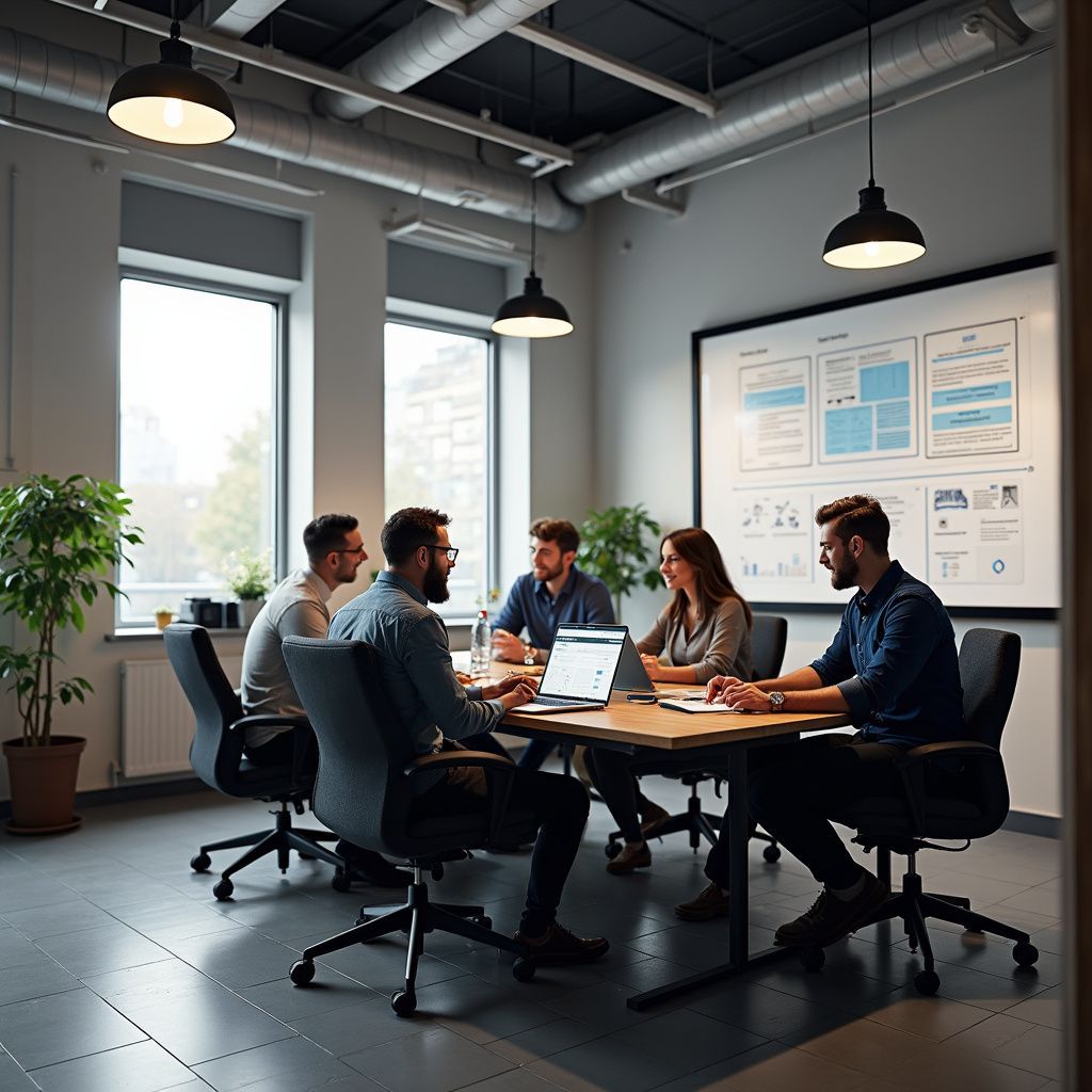 people gathered for a meeting