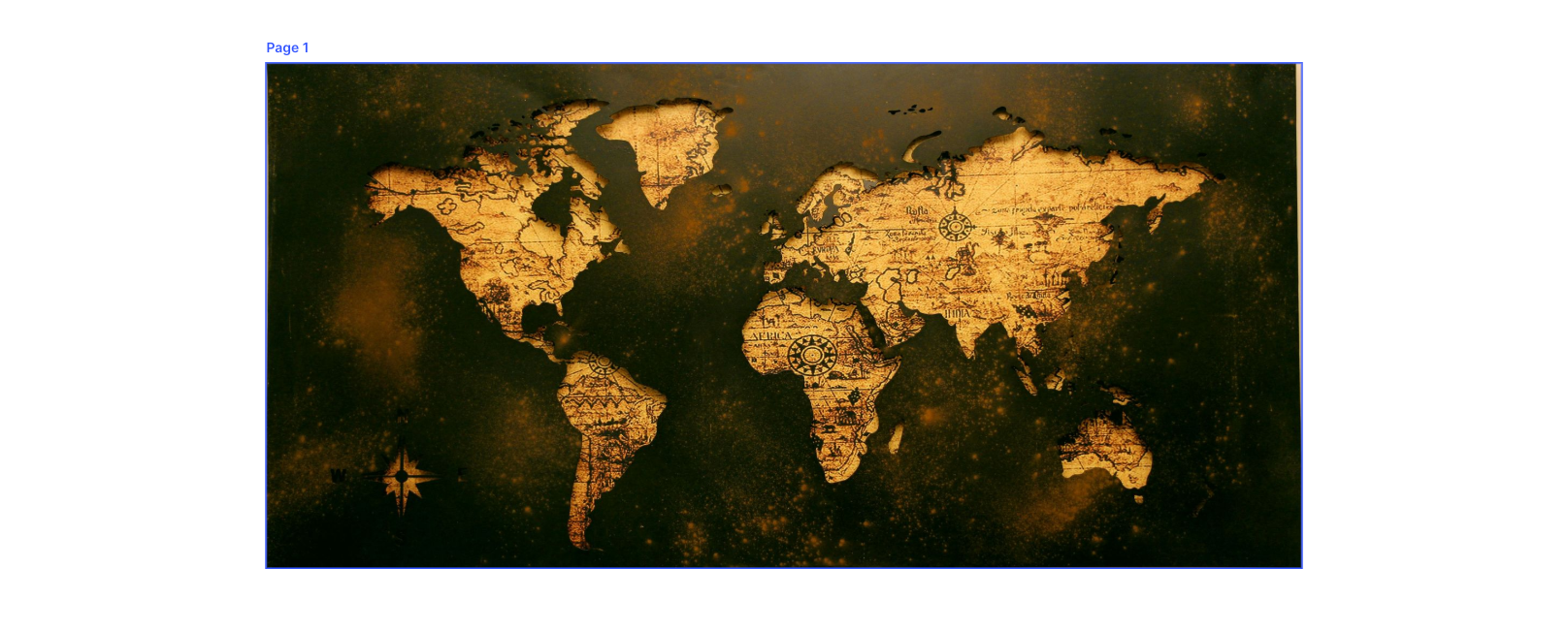 map showing all continents