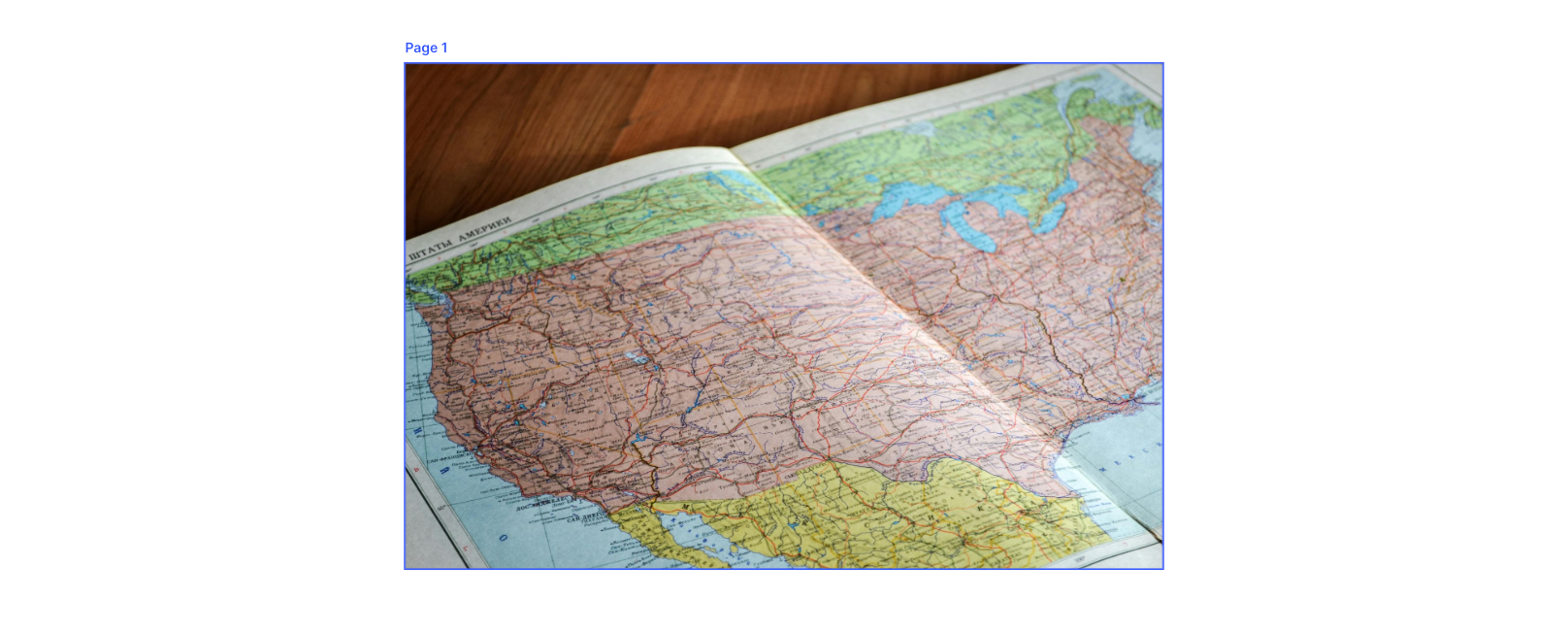 map of the United States