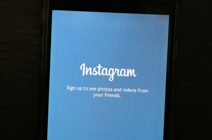 Instagram app on mobile phone