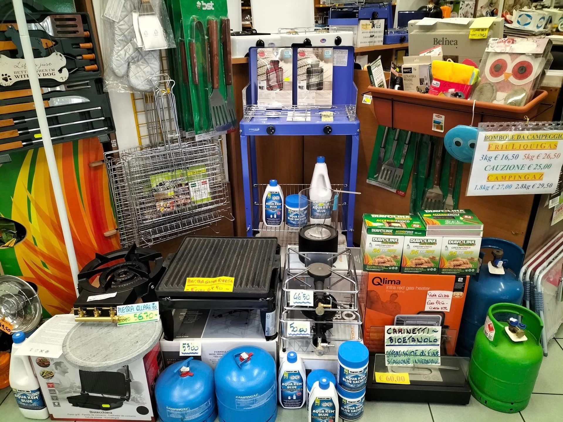 articoli per il campeggio