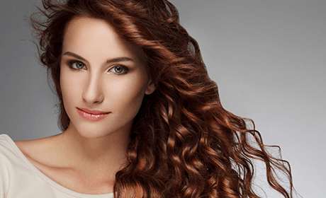 lady with plated hair