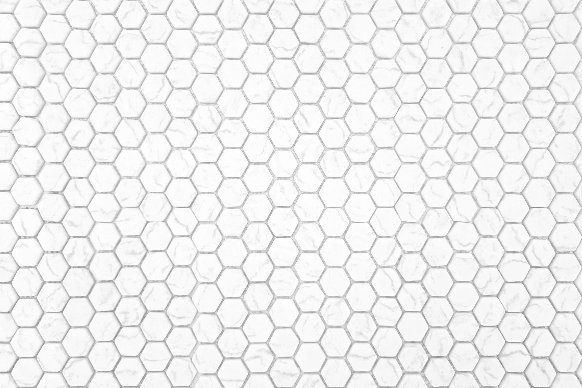White honeycomb pattern background.