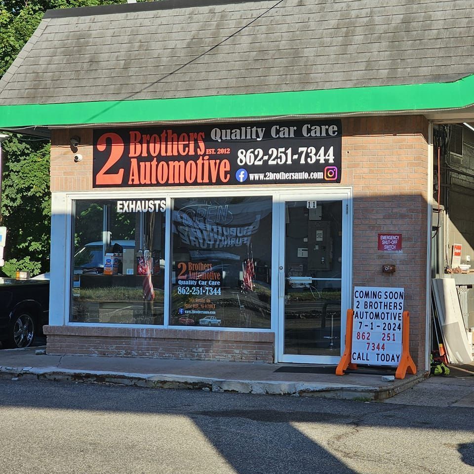 Brothers quality car care is located on the side of the road