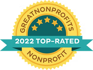 A badge that says `` great nonprofits 2022 top-rated nonprofit ''