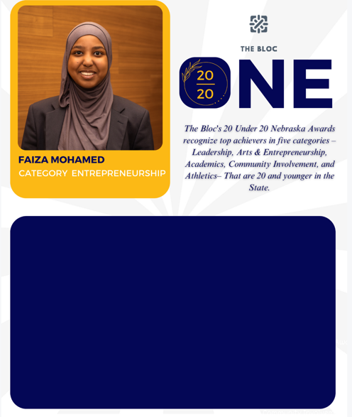 A woman in a hijab is on the cover of a magazine