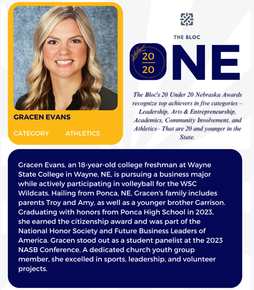 Grace evans is an 18 year old college freshman at wayne state college in wayne ne