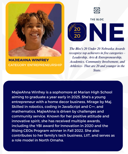 A poster with a picture of a woman and the word one on it