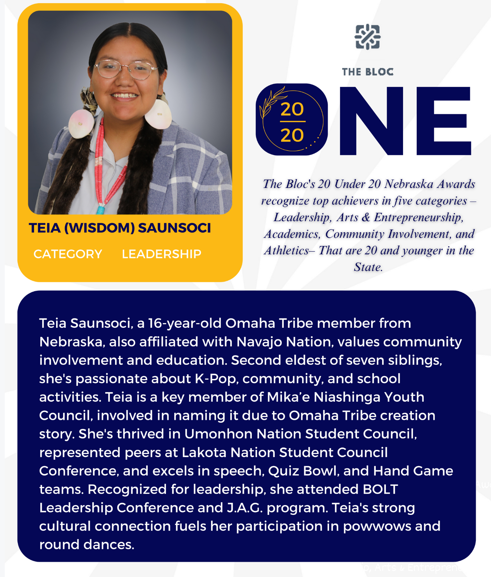 A native american woman is featured on the cover of a magazine