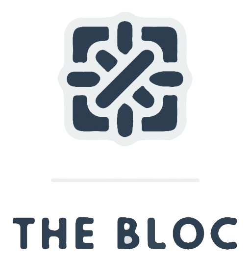 A logo for a company called the bloc