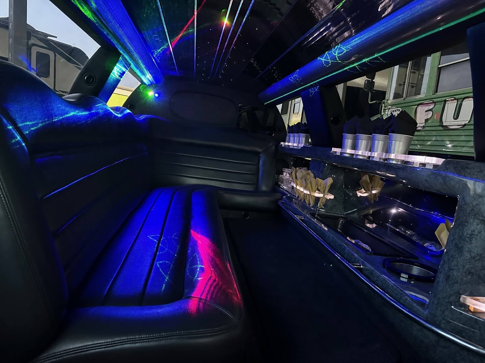 white tuxedo town car stretch limousine rental Dallas