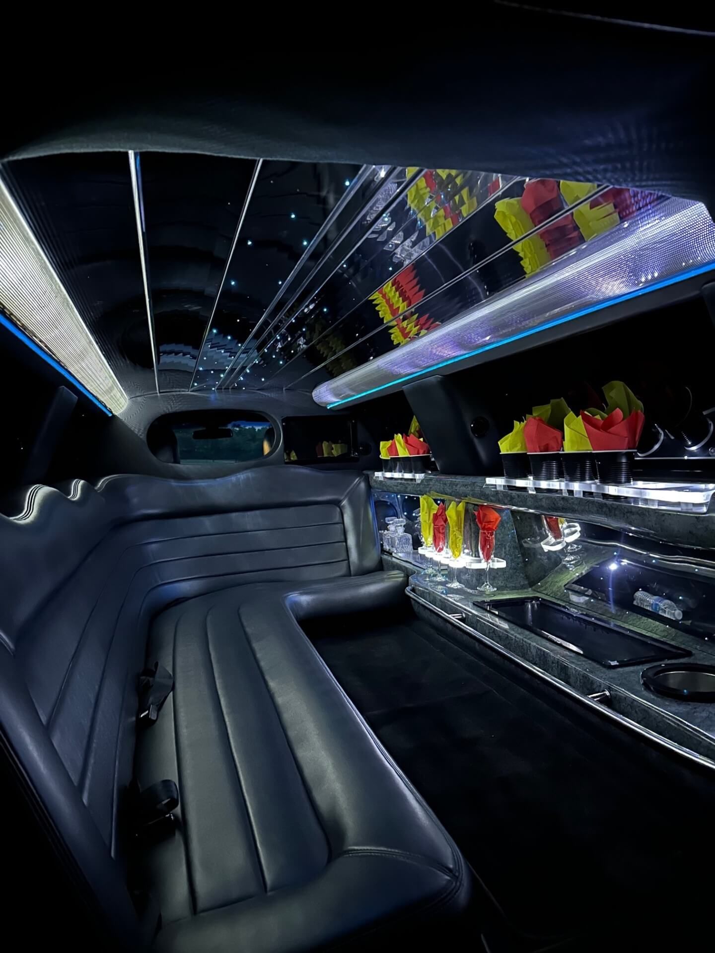 white tuxedo town car limo