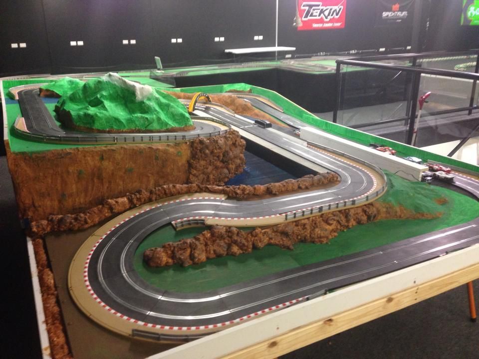 Slot Car Race Track With Detailed Landscaping — Midtown Hobbies In Lismore, NSW