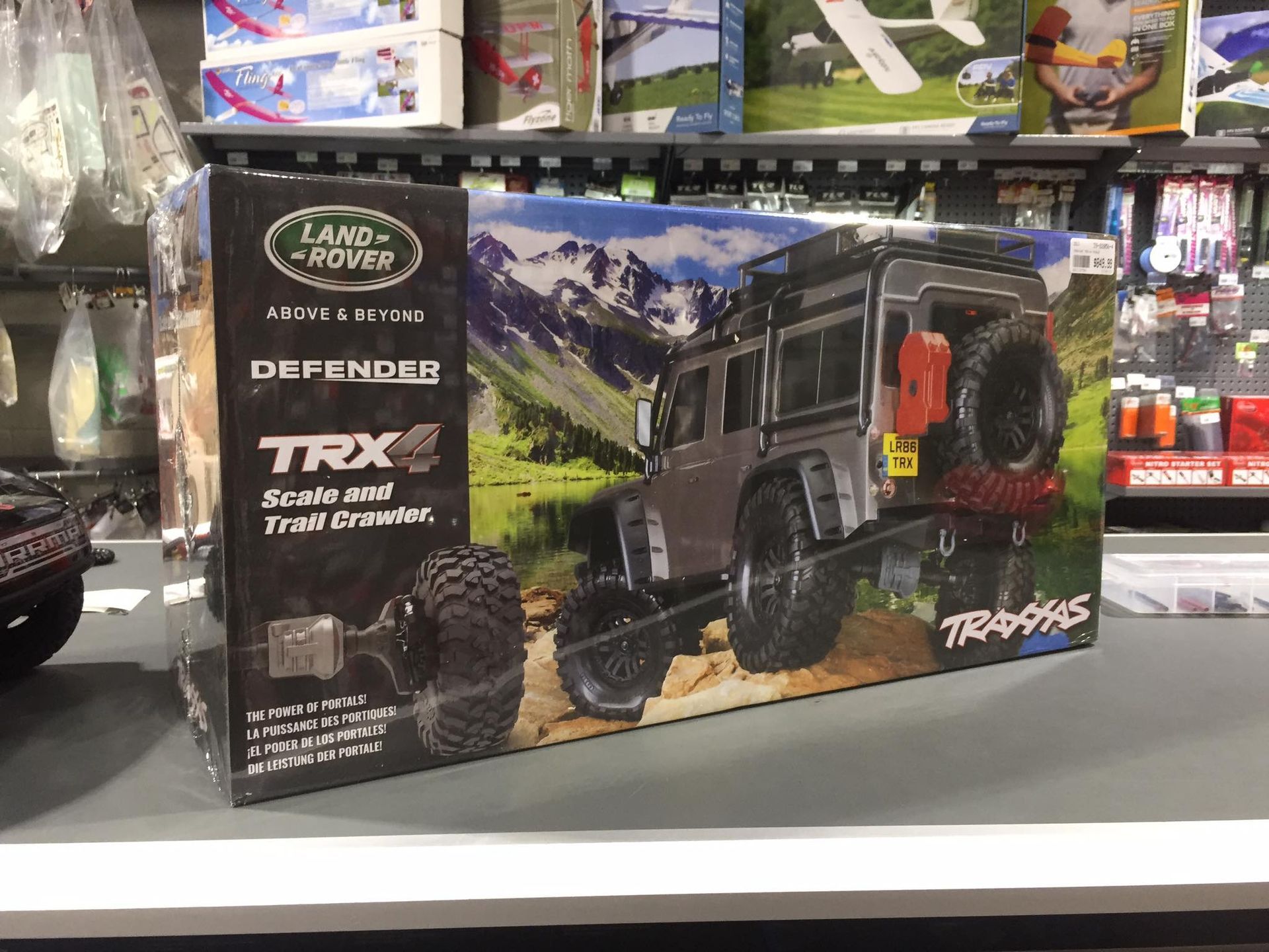 Boxed Traxxas TRX4 Land Rover Defender Scale RC Crawler On Store Shelf — Midtown Hobbies In Lismore, NSW