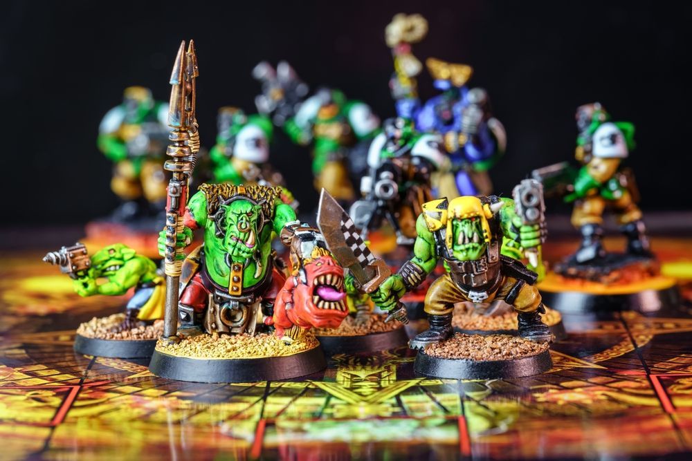A Group Of Painted Warhammer 40k Ork Miniature — Midtown Hobbies In Lismore, NSW
