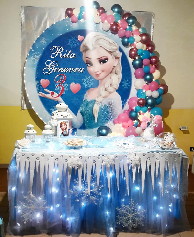 addobbo con sirenetta per  baby party