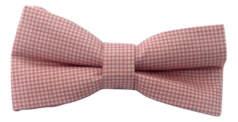 pink gingham dog bow tie