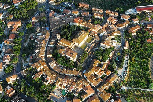 Cerreto vista dall'alto- Guida turistica di Villa di Cerreto Guidi Stella Fabiano
