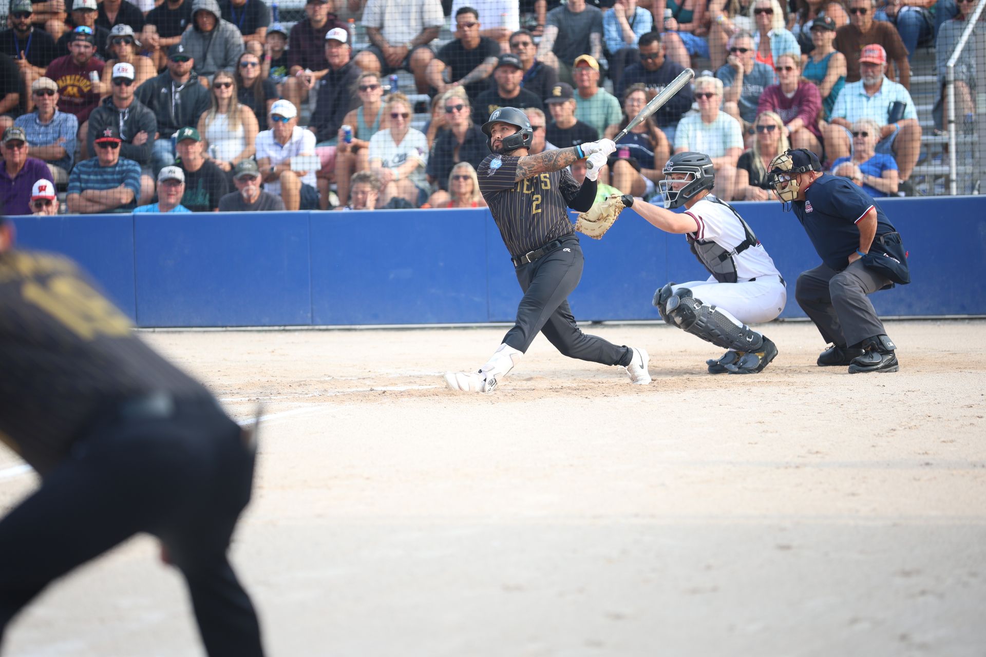 Tony Gonzalez Hill United Chiefs hitting a home run