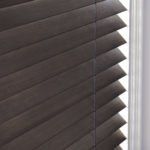 Wood blinds closeup