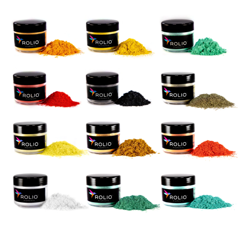 12 jars autumn hues of mica  powder