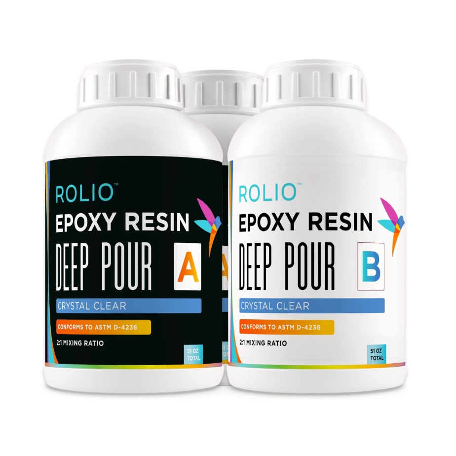 51 oz deep pour epoxy resin and hardener, 3 containers