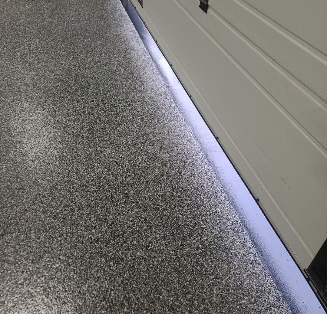 Epoxy Garage Floor Installation Black Urethane Cement