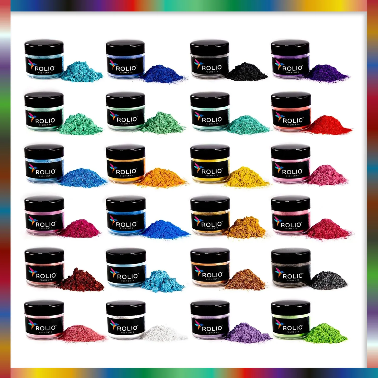 Mica Powder used for Epoxy Pigment, 24 Pastel colors