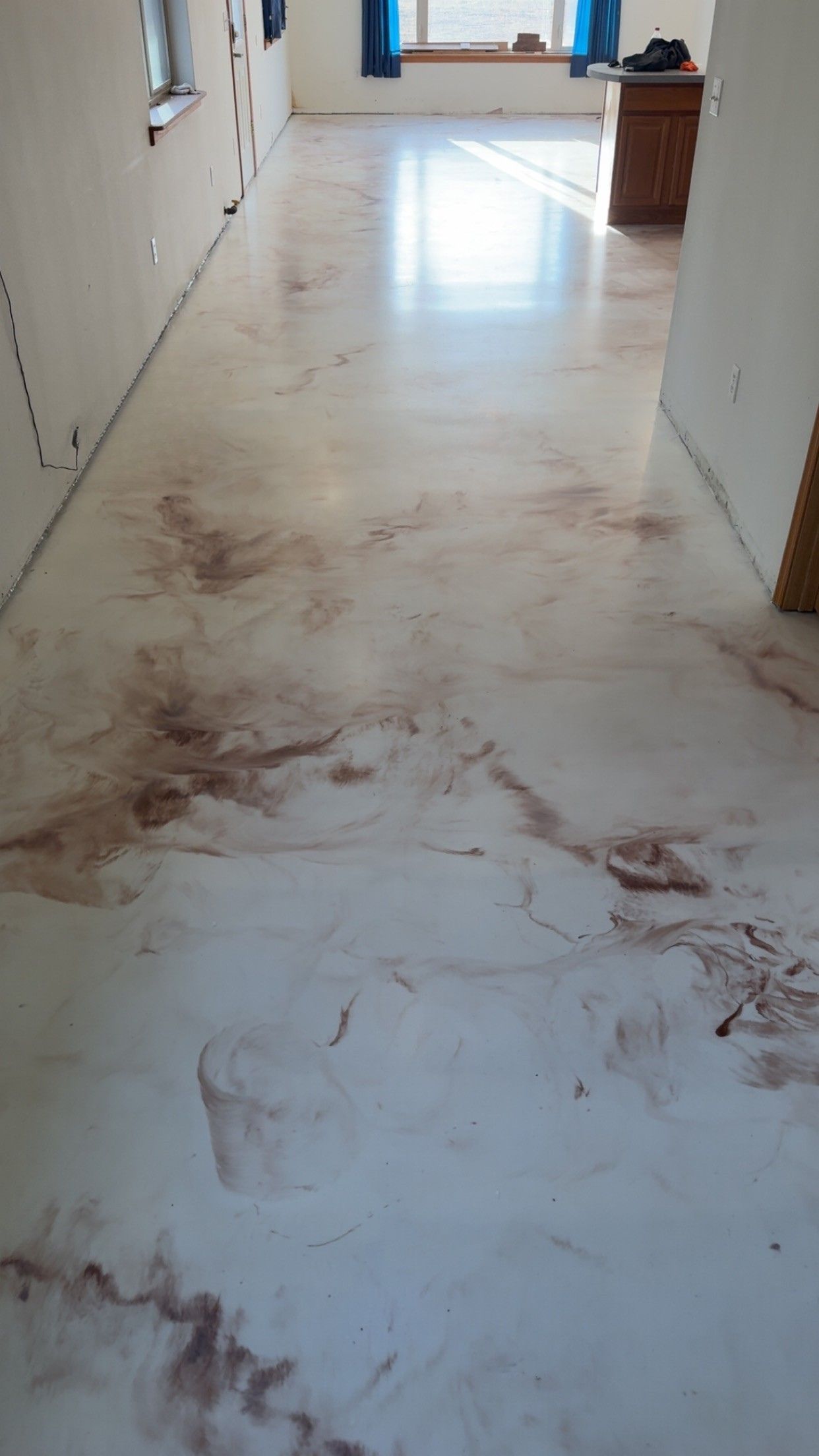 Pearl and Rum Metallic Residential Epoxy Floors in Wasilla 