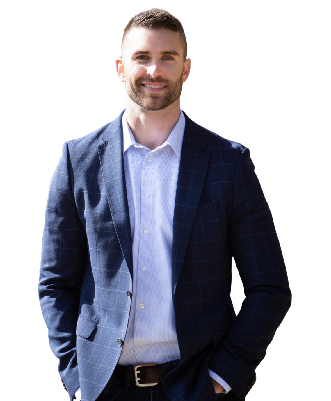 The logo for living in idaho is yellow and orange