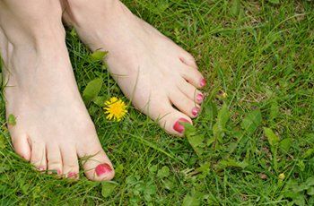 Barefoot in the grass Barefoot in the grass
