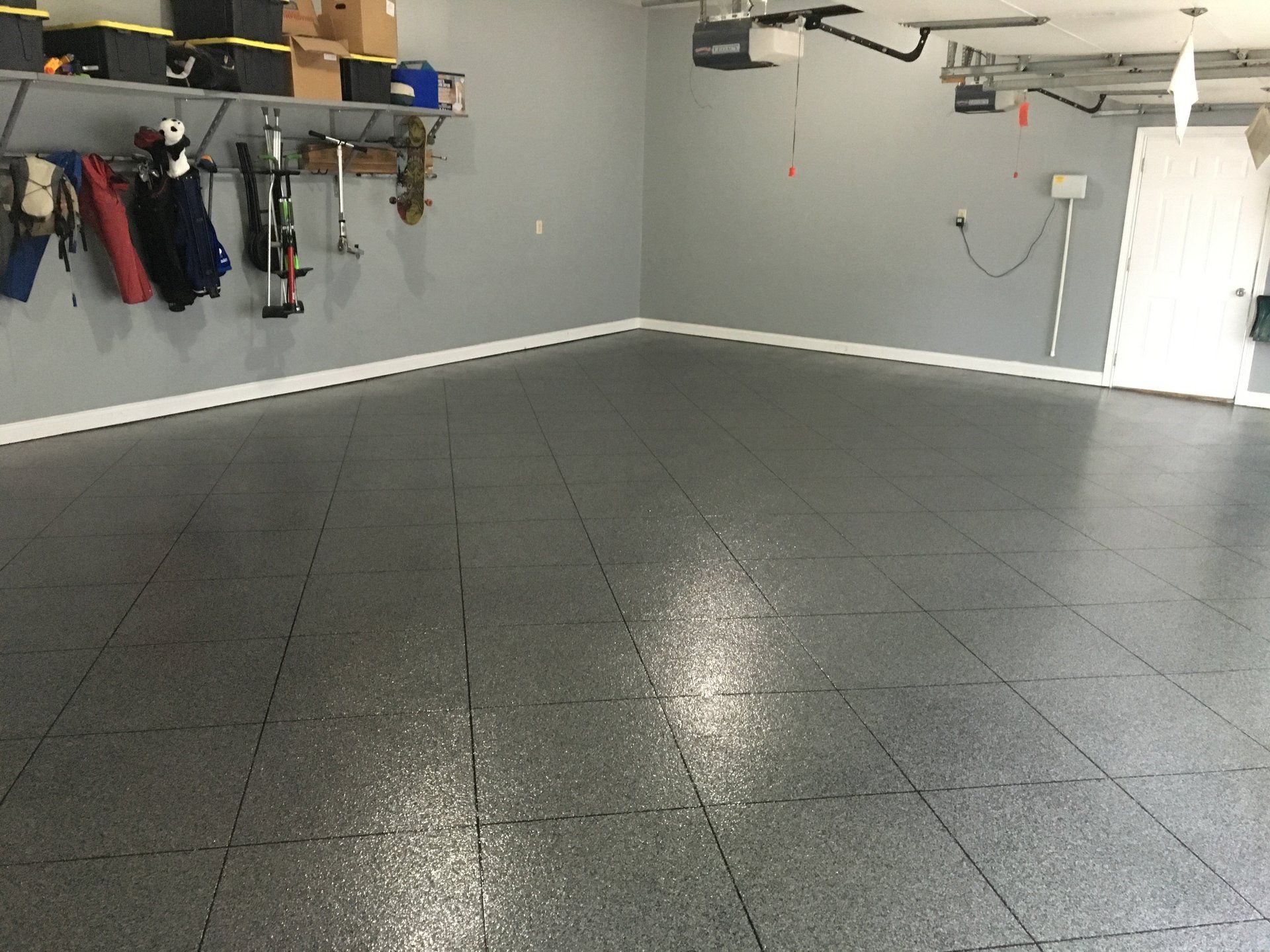 Garage Epoxy Floor Squares