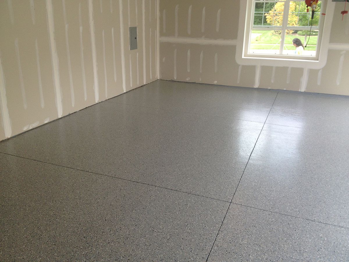 Full Flake Epoxy Garage Floor
