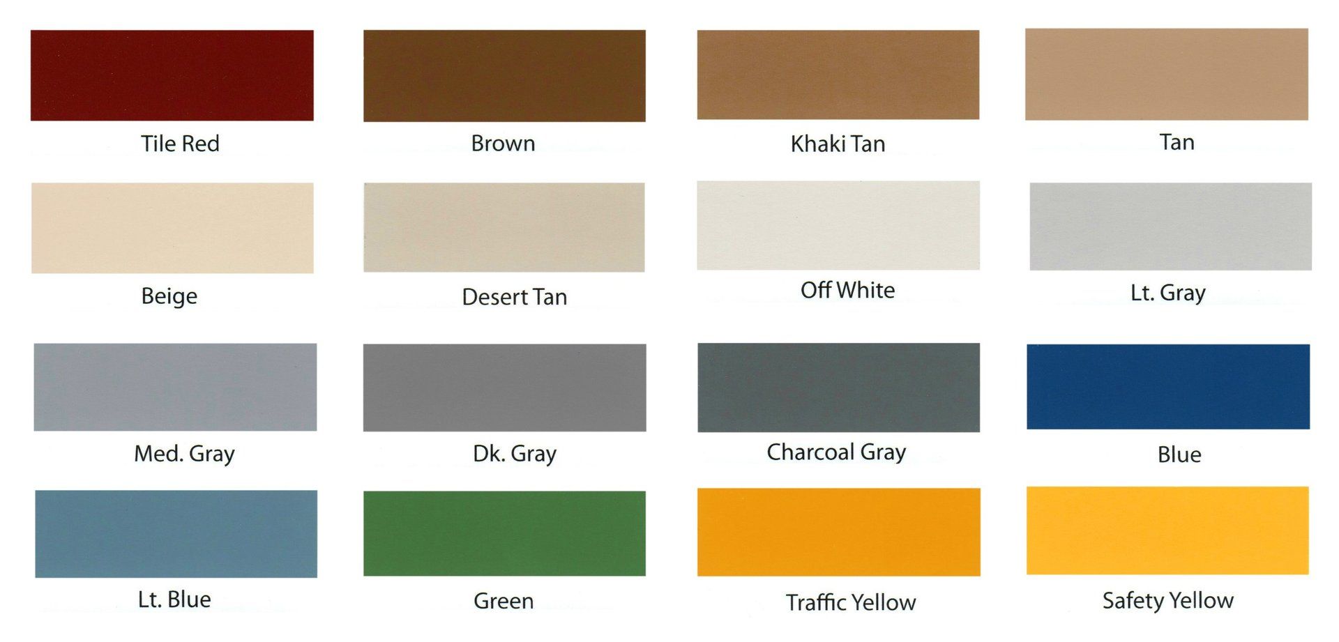 Epoxy Base Coat Colors