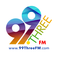 Logo for 99.3 FM radio station.
