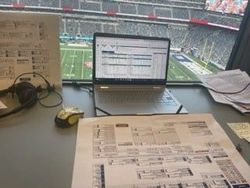 KRSB'S PRESSBOX AT METLIFE STADIUM NYC FOOTBALL CLASSIC HOWARD VS MOEHOUSE. 9/22