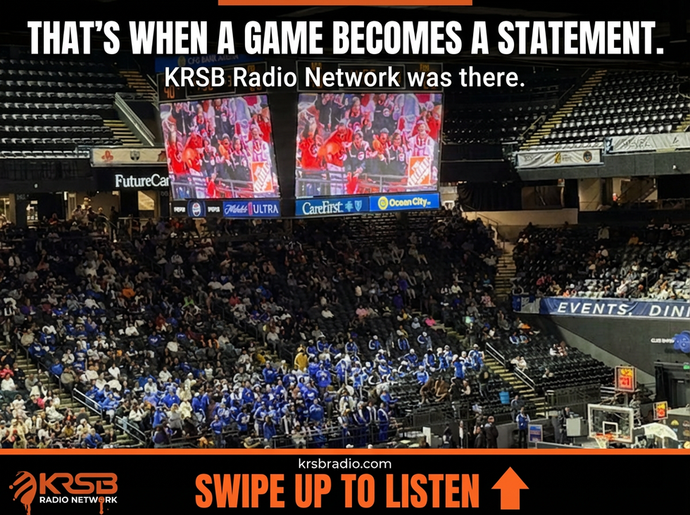 CIAA MBB AT LUPA INSIDE OF THE MANNY PRESSBOX '23. KEYA AND ORLANDO CALLING THE GAME ON KRSB NETWORK INC.