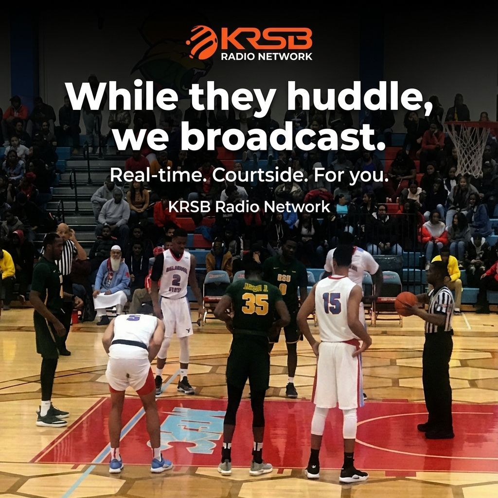 CIAA MBB AT LUPA INSIDE OF THE MANNY PRESSBOX '23. KEYA AND ORLANDO CALLING THE GAME ON KRSB NETWORK INC.