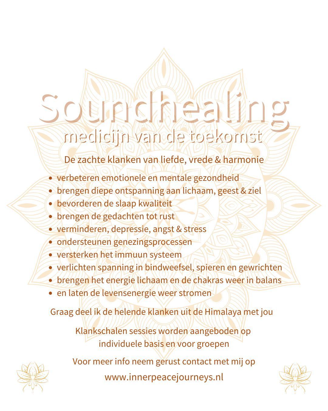 Peace starts within, soundhealing with Himalayan Singing Bowls