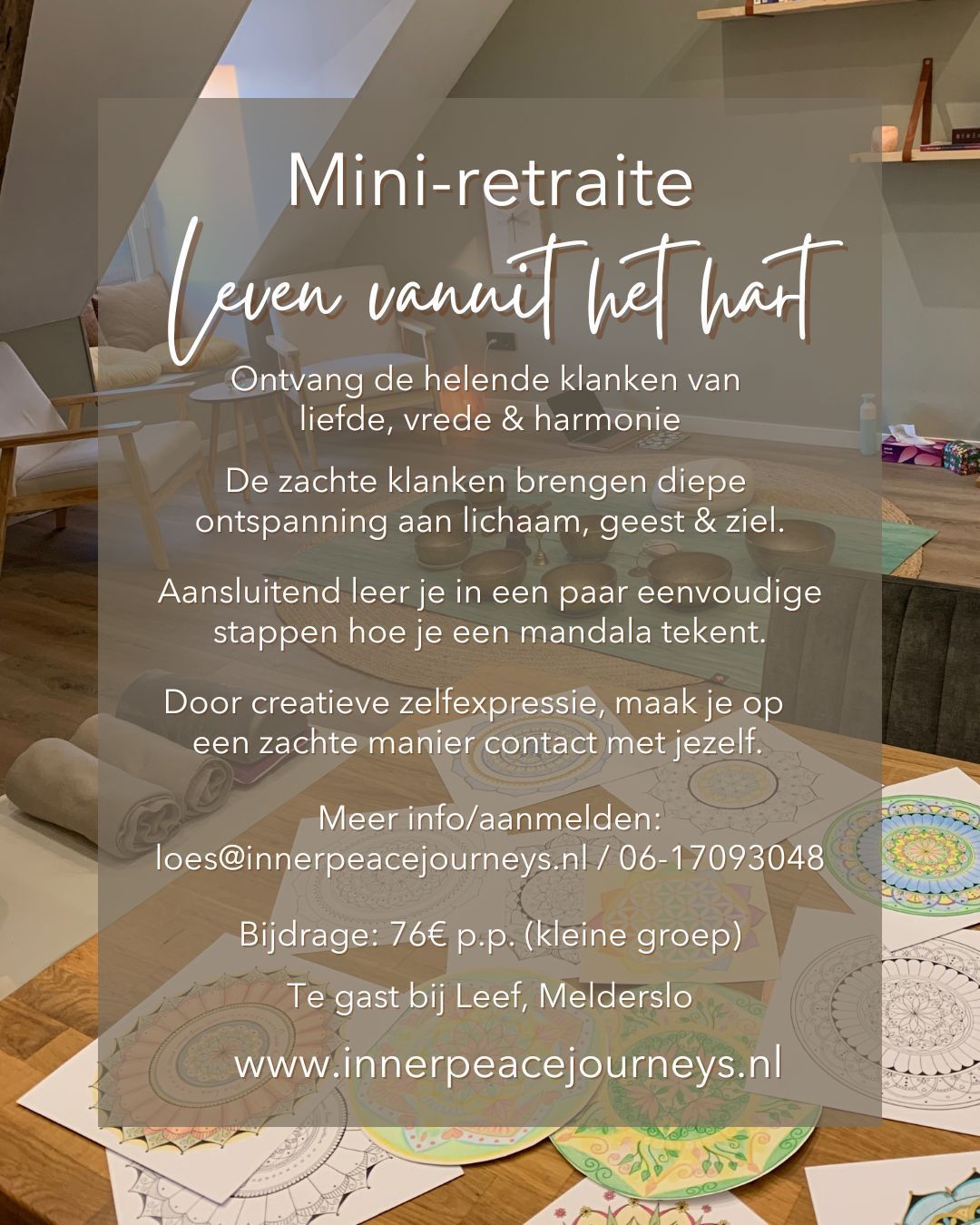 Peace starts within, soundhealing with Himalayan Singing Bowls