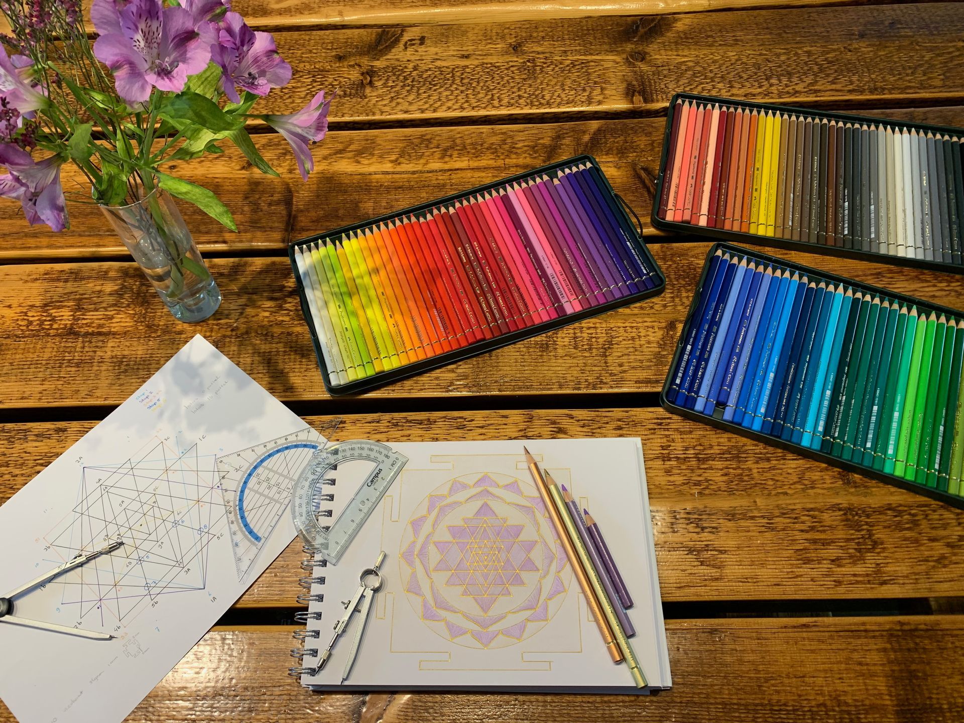 Mandala art, Sacred geometry, Sri Yantra