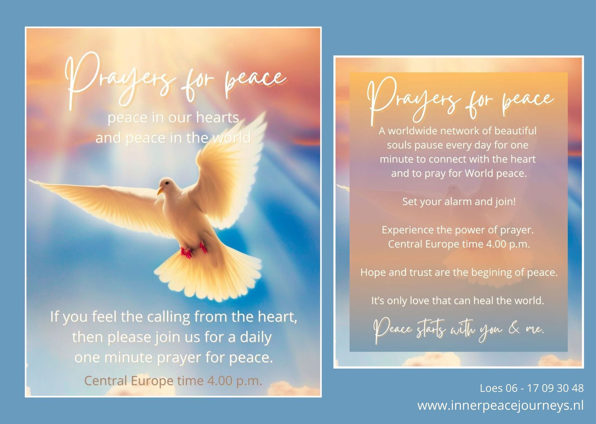 Peace starts within, soundhealing with Himalayan Singing Bowls