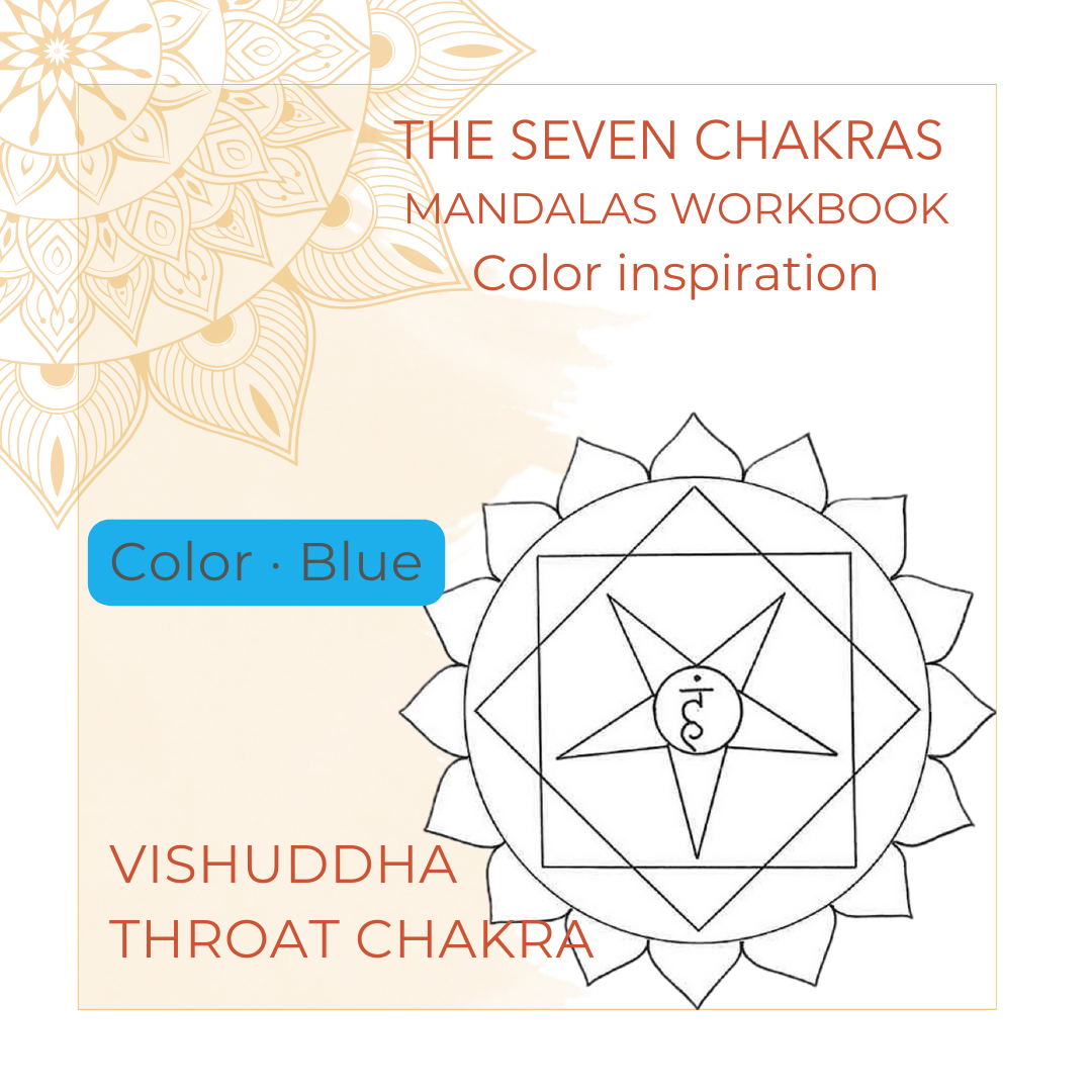 Vishuddha chakra - Throat chakra - Color inspiration